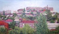 Urban - Yerevan View From My Window - Oil On Canvas